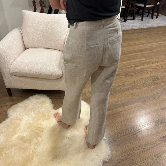 Reformation Cream High-Waisted Trousers - Picture 3 of 5